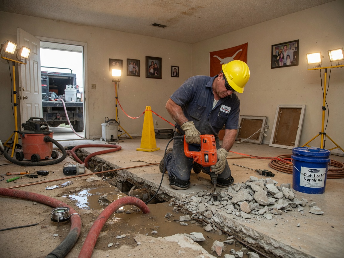 Slab Leak Repair in Odessa, TX